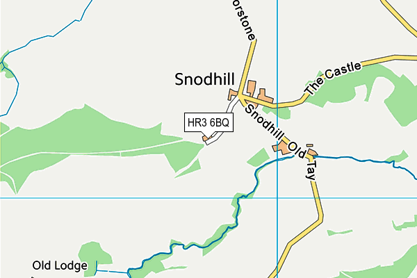 HR3 6BQ map - OS VectorMap District (Ordnance Survey)