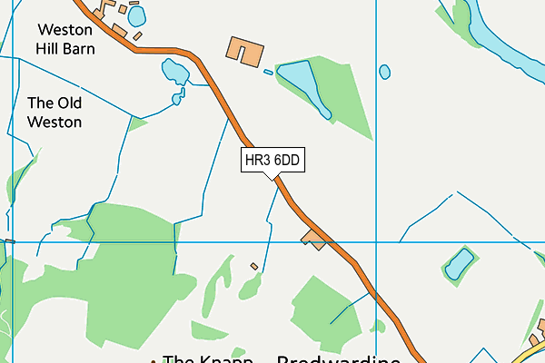 HR3 6DD map - OS VectorMap District (Ordnance Survey)