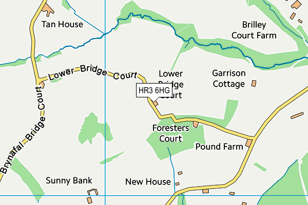 HR3 6HG map - OS VectorMap District (Ordnance Survey)