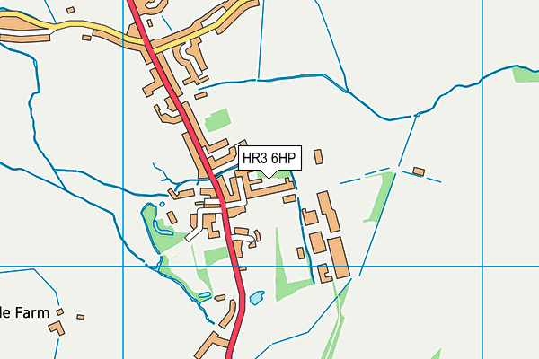 HR3 6HP map - OS VectorMap District (Ordnance Survey)