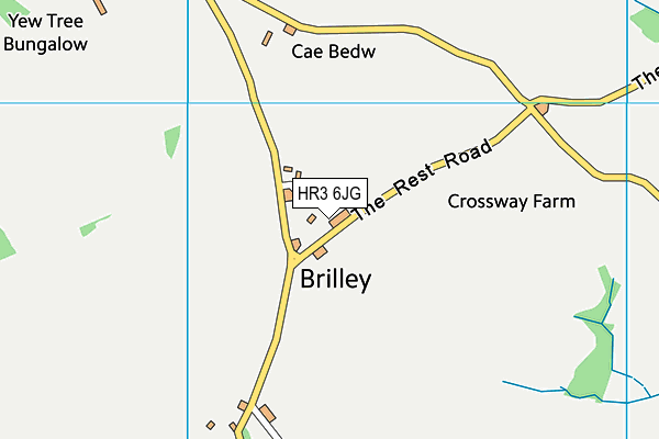 Brilley Cofe Primary School (Closed) map (HR3 6JG) - OS VectorMap District (Ordnance Survey)
