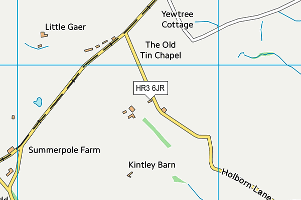 HR3 6JR map - OS VectorMap District (Ordnance Survey)