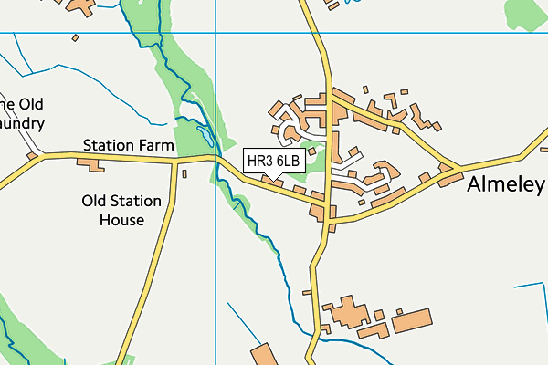 HR3 6LB map - OS VectorMap District (Ordnance Survey)