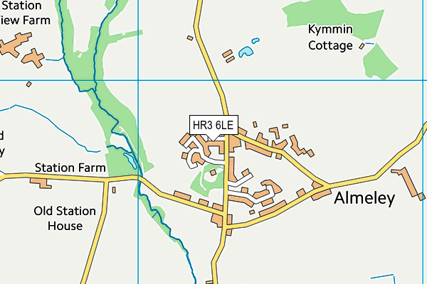 HR3 6LE map - OS VectorMap District (Ordnance Survey)