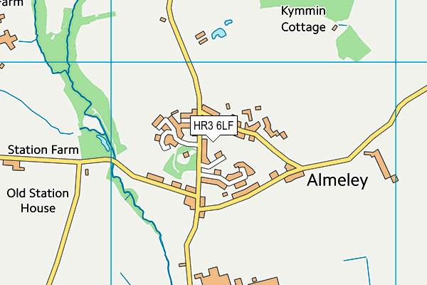 HR3 6LF map - OS VectorMap District (Ordnance Survey)