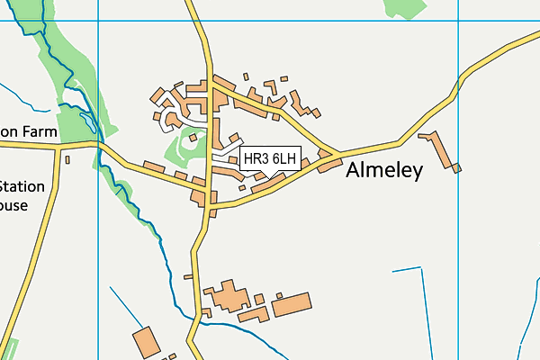 Almeley Primary School map (HR3 6LH) - OS VectorMap District (Ordnance Survey)