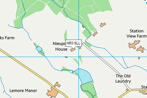 HR3 6LL map - OS VectorMap District (Ordnance Survey)