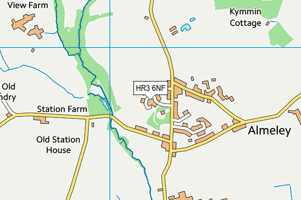 HR3 6NF map - OS VectorMap District (Ordnance Survey)