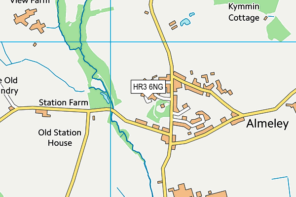 HR3 6NG map - OS VectorMap District (Ordnance Survey)
