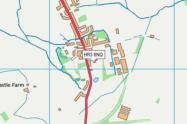 HR3 6NQ map - OS VectorMap District (Ordnance Survey)