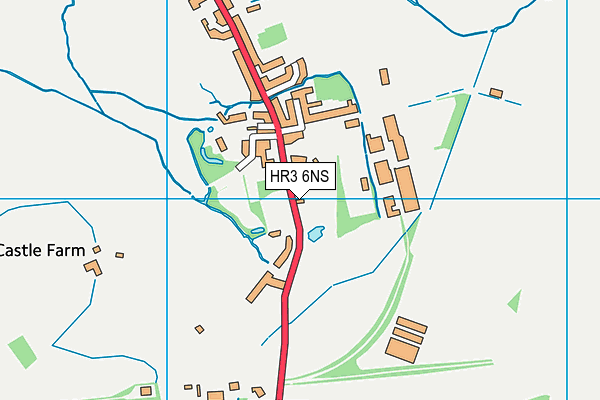 HR3 6NS map - OS VectorMap District (Ordnance Survey)