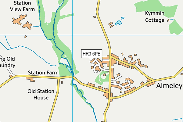 HR3 6PE map - OS VectorMap District (Ordnance Survey)