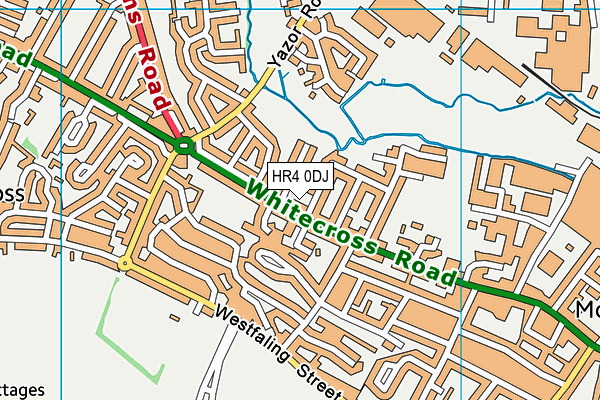 HR4 0DJ map - OS VectorMap District (Ordnance Survey)