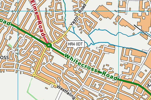 HR4 0DT map - OS VectorMap District (Ordnance Survey)