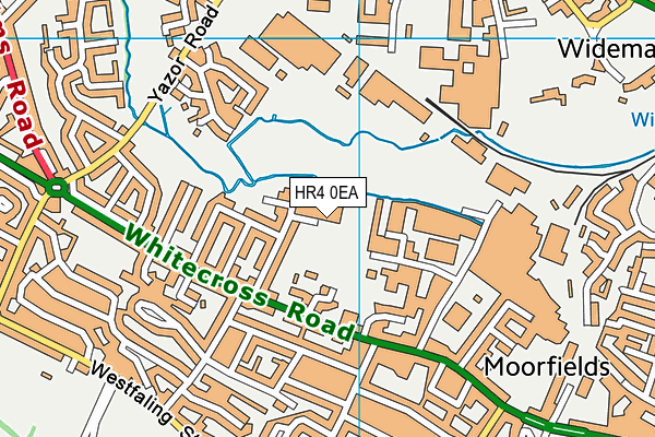 HR4 0EA map - OS VectorMap District (Ordnance Survey)