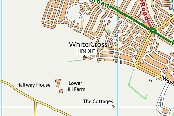 HR4 0HT map - OS VectorMap District (Ordnance Survey)