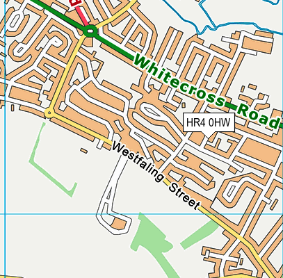 HR4 0HW map - OS VectorMap District (Ordnance Survey)