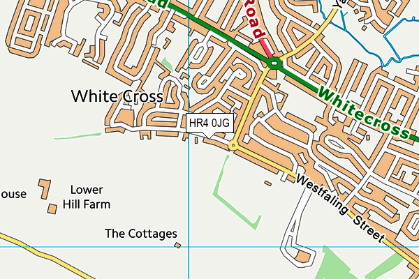 HR4 0JG map - OS VectorMap District (Ordnance Survey)