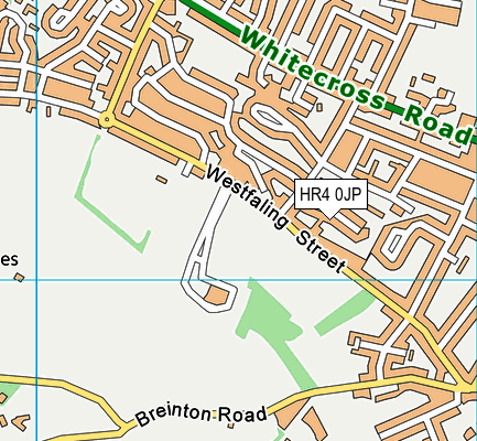 HR4 0JP map - OS VectorMap District (Ordnance Survey)