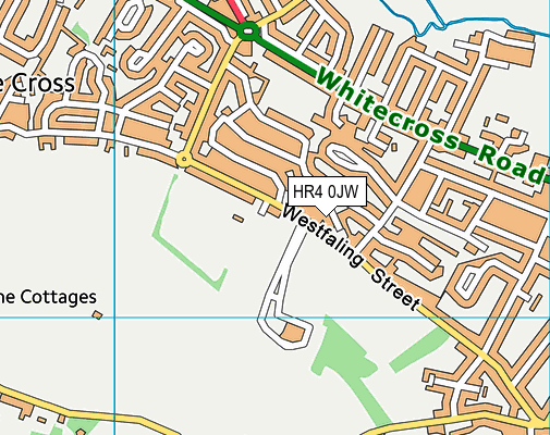 HR4 0JW map - OS VectorMap District (Ordnance Survey)