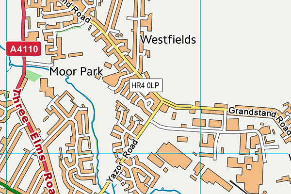 HR4 0LP map - OS VectorMap District (Ordnance Survey)