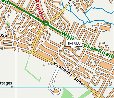 HR4 0LU map - OS VectorMap District (Ordnance Survey)