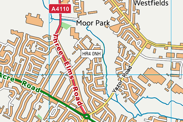 HR4 0NH map - OS VectorMap District (Ordnance Survey)