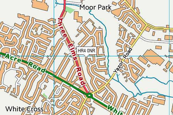 HR4 0NR map - OS VectorMap District (Ordnance Survey)