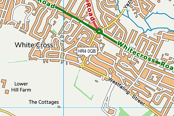 HR4 0QB map - OS VectorMap District (Ordnance Survey)