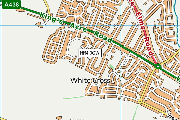 HR4 0QW map - OS VectorMap District (Ordnance Survey)