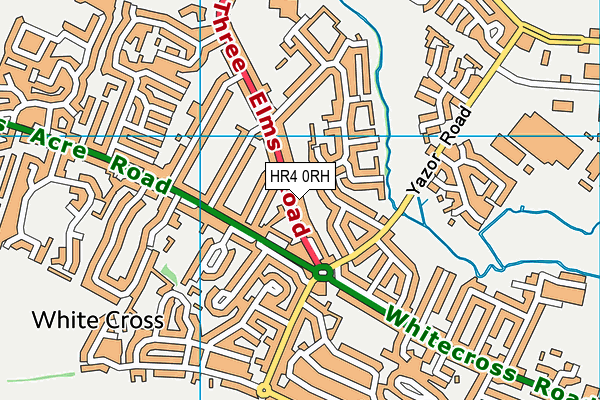 HR4 0RH map - OS VectorMap District (Ordnance Survey)