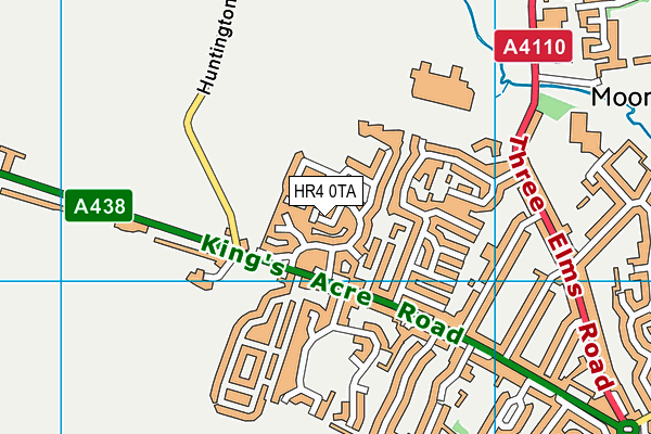 HR4 0TA map - OS VectorMap District (Ordnance Survey)