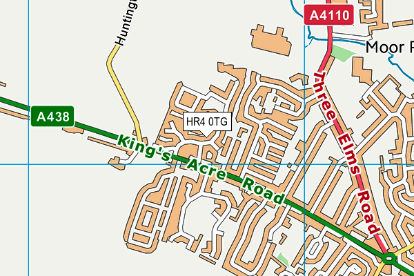 HR4 0TG map - OS VectorMap District (Ordnance Survey)