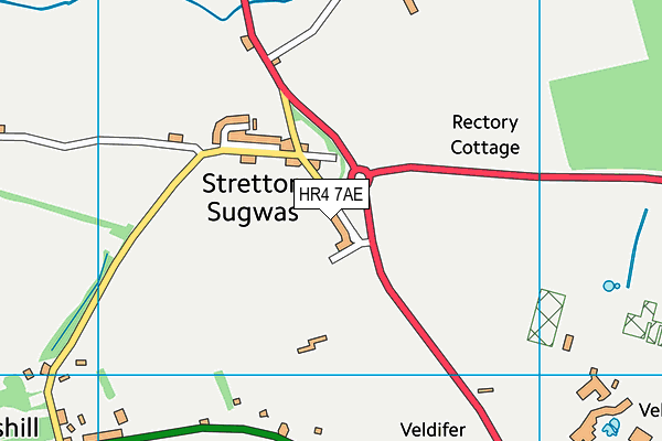 Stretton Sugwas Academy map (HR4 7AE) - OS VectorMap District (Ordnance Survey)