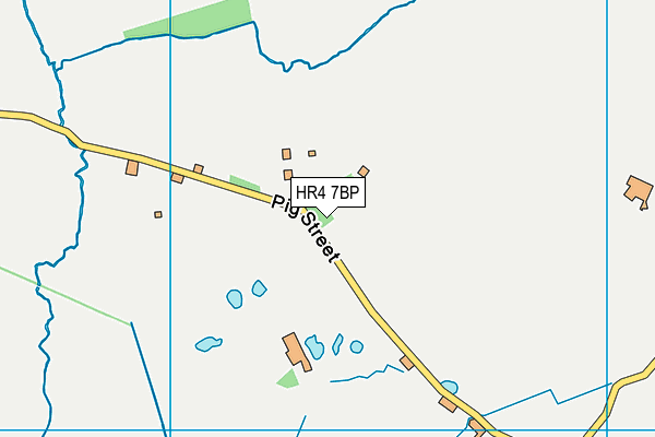 HR4 7BP map - OS VectorMap District (Ordnance Survey)