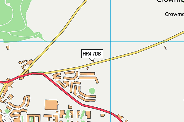 HR4 7DB map - OS VectorMap District (Ordnance Survey)