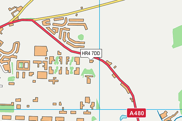 HR4 7DD map - OS VectorMap District (Ordnance Survey)