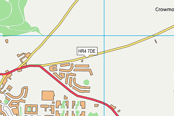 HR4 7DE map - OS VectorMap District (Ordnance Survey)