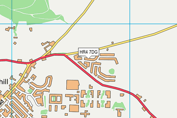 HR4 7DG map - OS VectorMap District (Ordnance Survey)