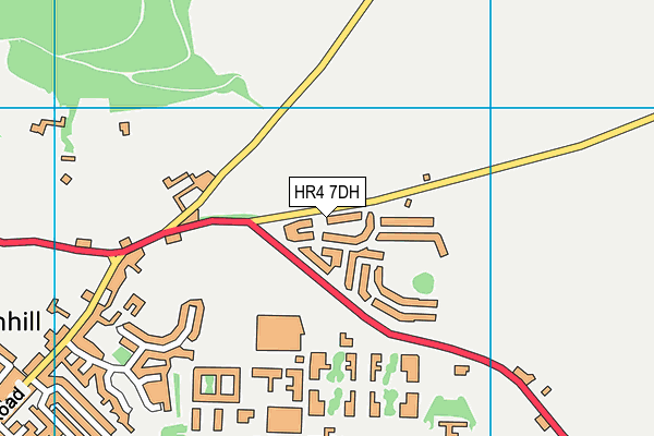 HR4 7DH map - OS VectorMap District (Ordnance Survey)