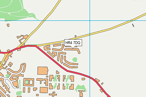 HR4 7DQ map - OS VectorMap District (Ordnance Survey)