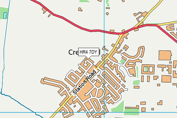 HR4 7DY map - OS VectorMap District (Ordnance Survey)