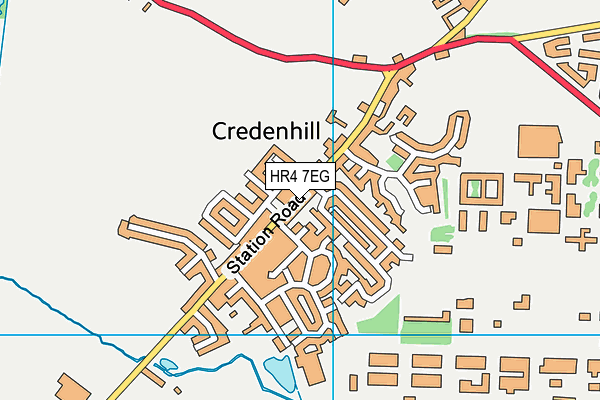 HR4 7EG map - OS VectorMap District (Ordnance Survey)