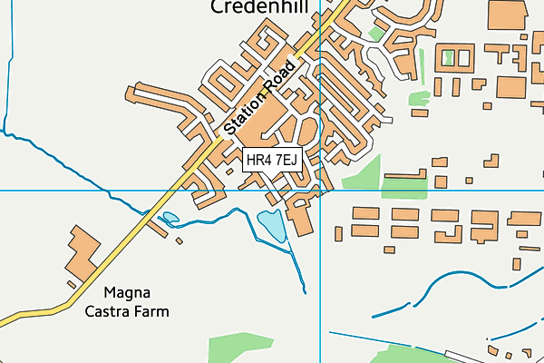 HR4 7EJ map - OS VectorMap District (Ordnance Survey)