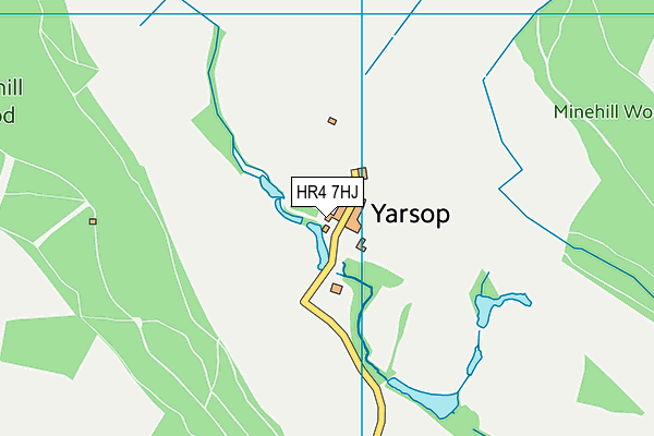 HR4 7HJ map - OS VectorMap District (Ordnance Survey)