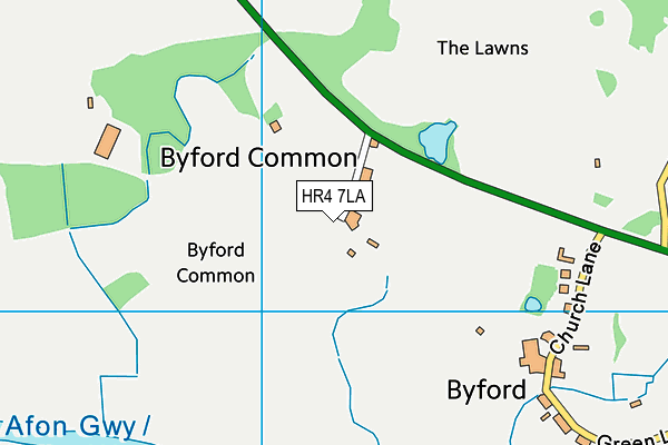 HR4 7LA map - OS VectorMap District (Ordnance Survey)