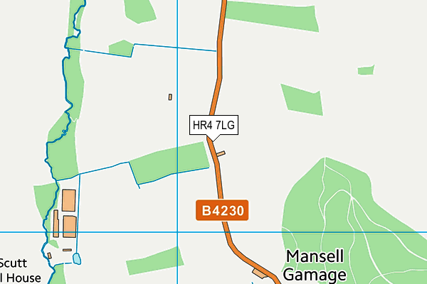 HR4 7LG map - OS VectorMap District (Ordnance Survey)