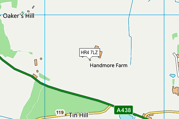 HR4 7LZ map - OS VectorMap District (Ordnance Survey)