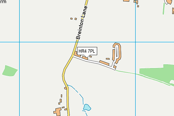 HR4 7PL map - OS VectorMap District (Ordnance Survey)