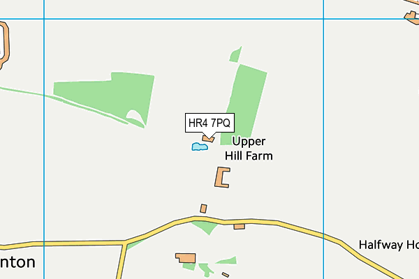 HR4 7PQ map - OS VectorMap District (Ordnance Survey)